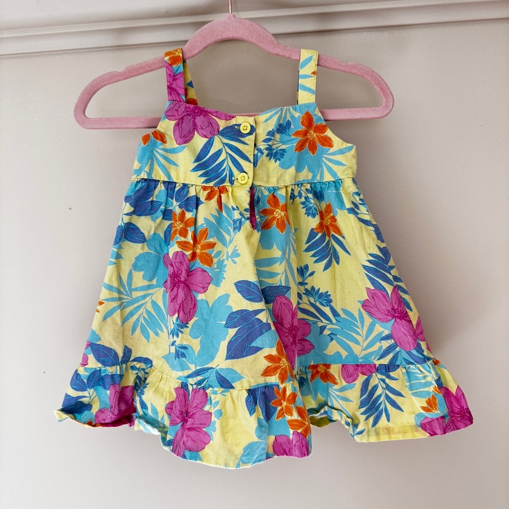 Baby Gap 100% Cotton Tropical Dress - Picture 4 of 6